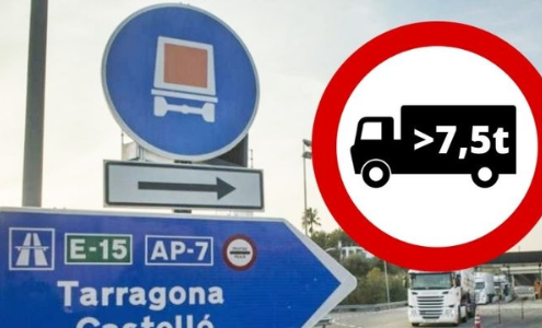 Cataluña - Restricciones de circulación para camiones 10 de julio